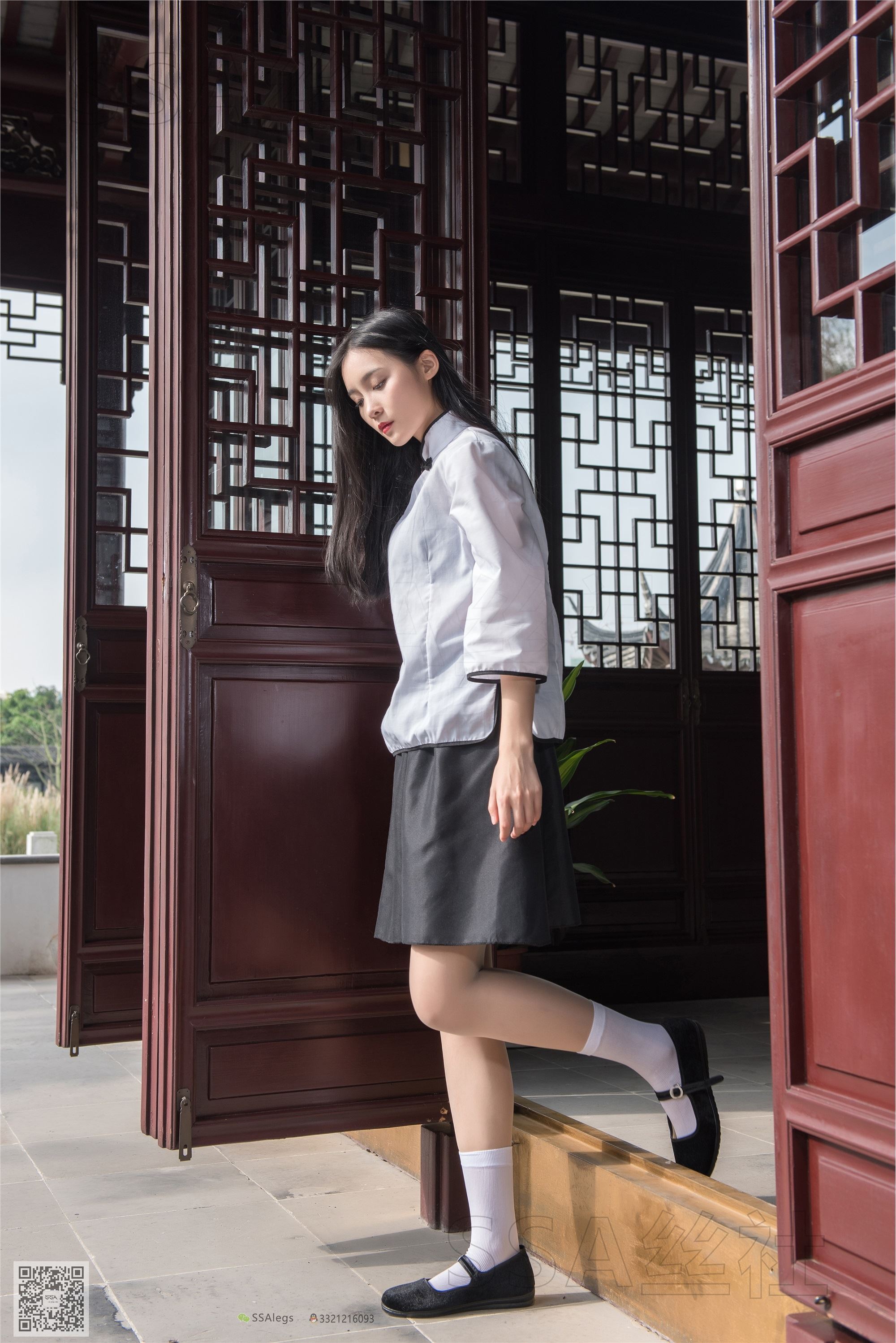 SSA丝社 超清写真 NO.068 君君 民国学妹肉丝白袜